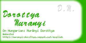 dorottya muranyi business card