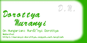 dorottya muranyi business card